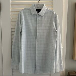 Mizzen+Main Subtle Gray Plaid Dress Shirt